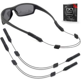 Eye Glasses String Strap Holder L 15 inch No Tail Sunglass Strap for Men Adjustable Eyeglass Strap for Women Wired Eyewear Retainer Lanyard 2 Cor
